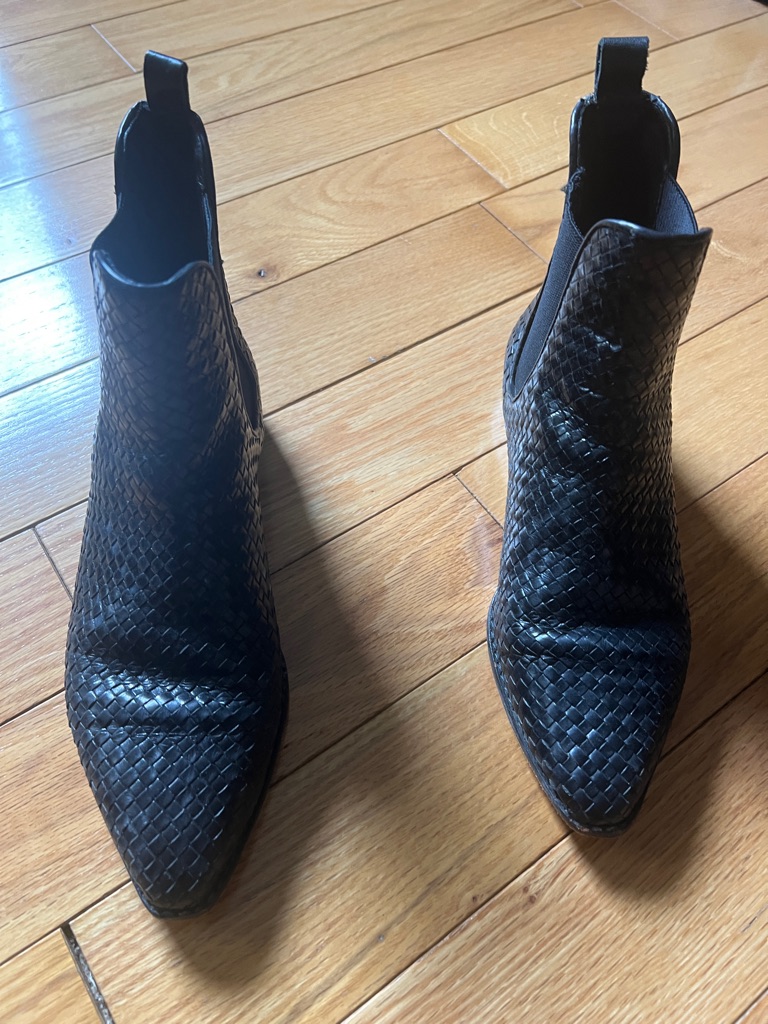 Cole Haan Women’s Woven Pointed Toe Chelsea Boots - Black